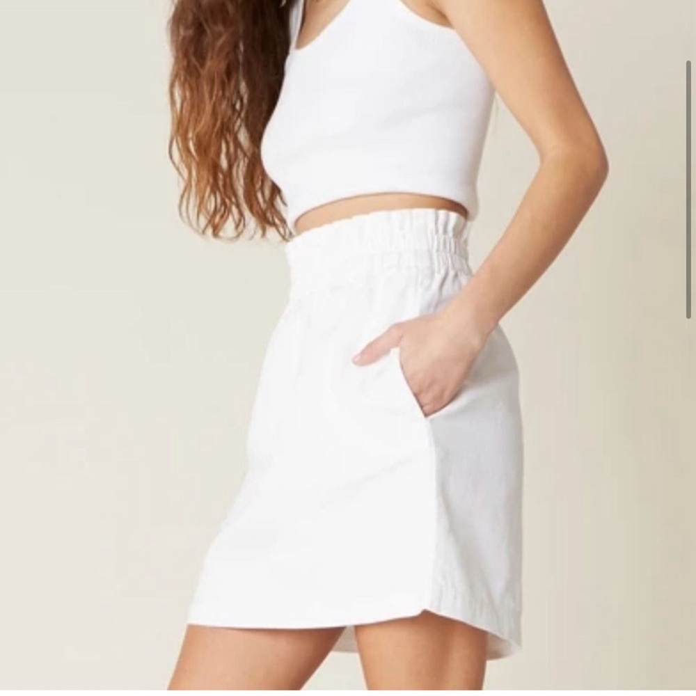 BB Dakota Women's Denim Paper Bag Waisted Skirt